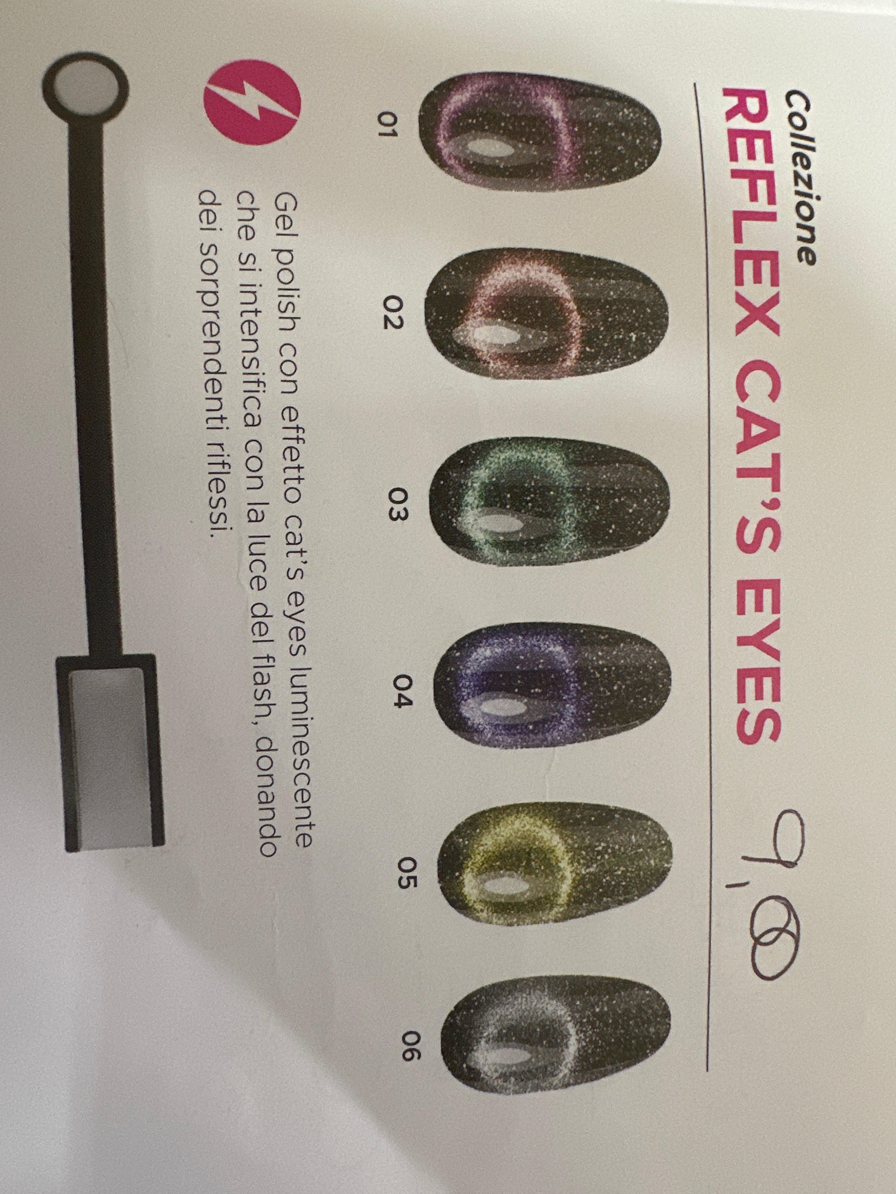 real nails semi color gel 12ml collezione reflex cat's eyes