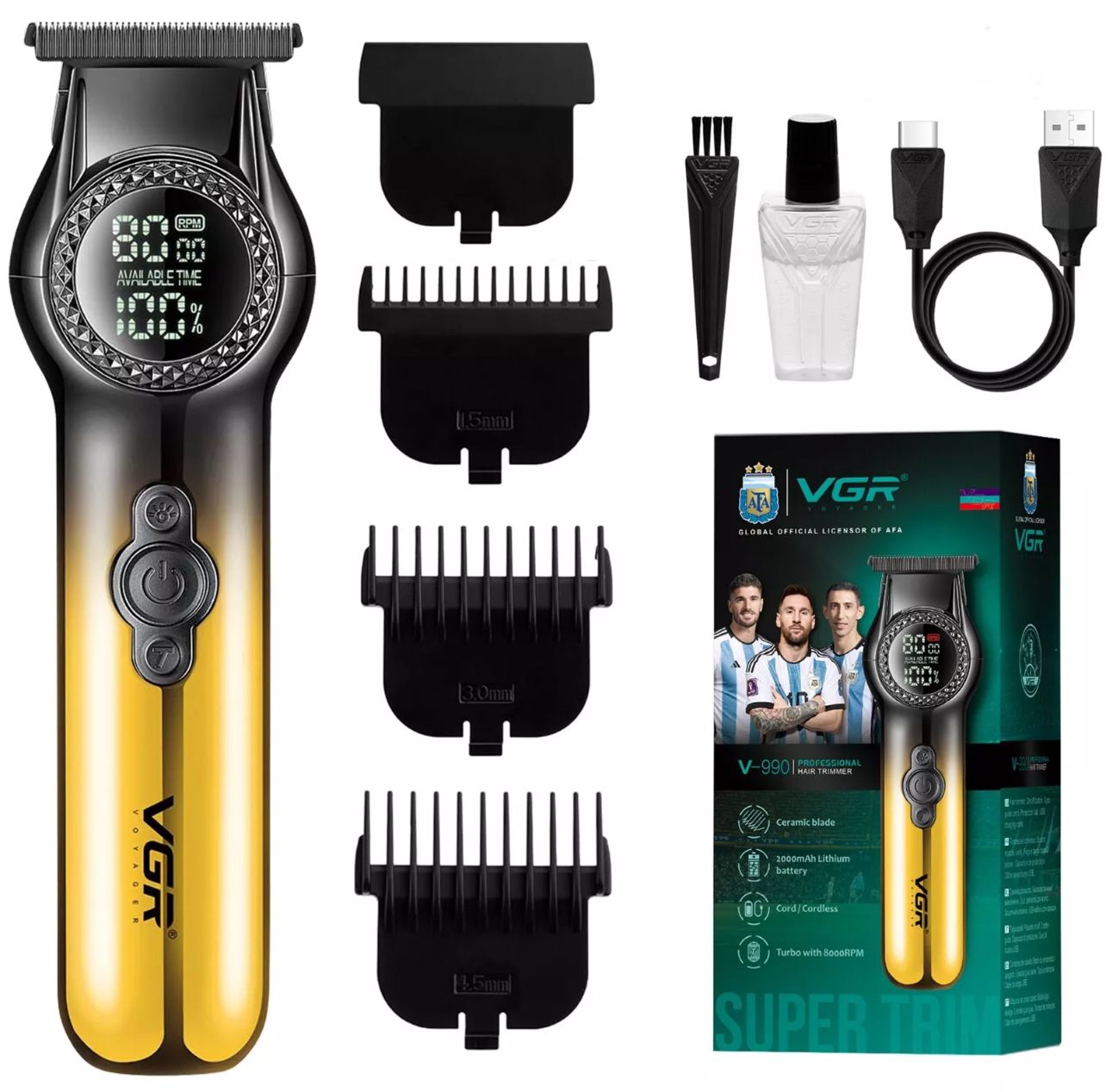 VGR V-990 PROFESSIONAL HAIR TRIMMER RASOIO ELETTRICO
