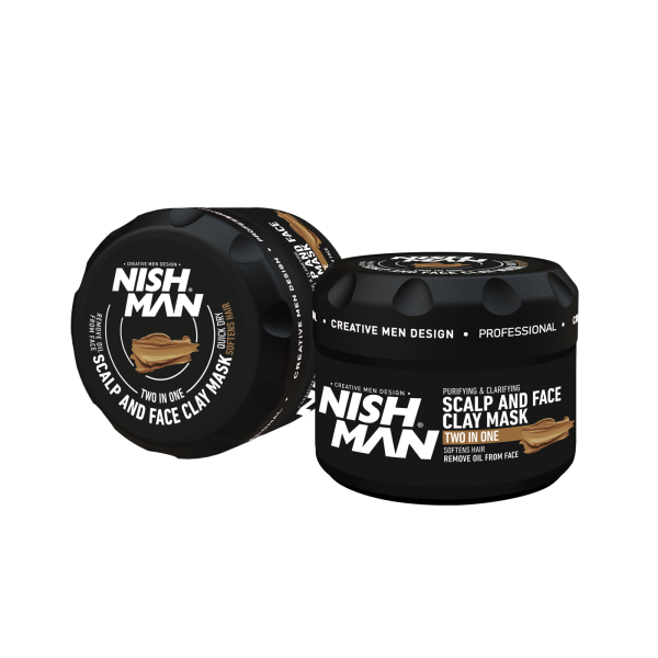 MASCHERA ALL'ARGILLA PER CUOIO CAPELLUTO E VISO NISHMAN 450GR