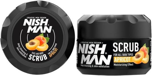 SCRUB VISO-CORPO 300ML ALBICOCCA FACIAL SCRUB APRICOT 300ML NISH MAN
