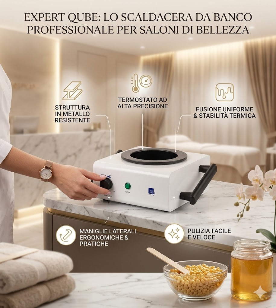 Scaldacera Professionale 400ml Expert Qube - Metallo Termostato Alta Precisione