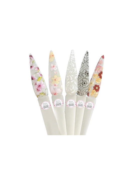 real nails foil set 6 5pz