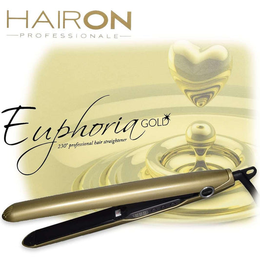 HAIRON PIASTRA EUPHORIA GOLD PIASTRE BASCULANTI IN TORMALINA 24X110mm / 120-230°