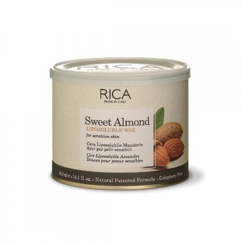 RICA CERA SWEET ALMOND LIPOSOLUBILE ALLE MANDORLE DOLCI PER PELLI SENSIBILI 400ML
