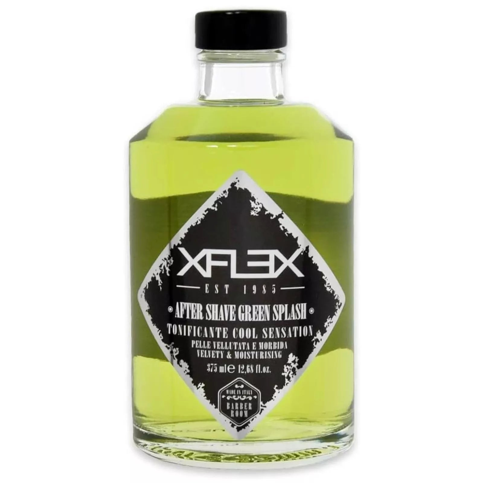 XFLEX AFTER SHAVE GREEN SPLASH DOPOBARBA 375ML TONIFICANTE COOL SENSATION