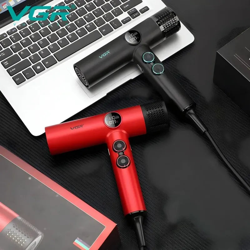 VGR V-401 Asciugacapelli Professionale Digitale Motore 110.000 giri/min